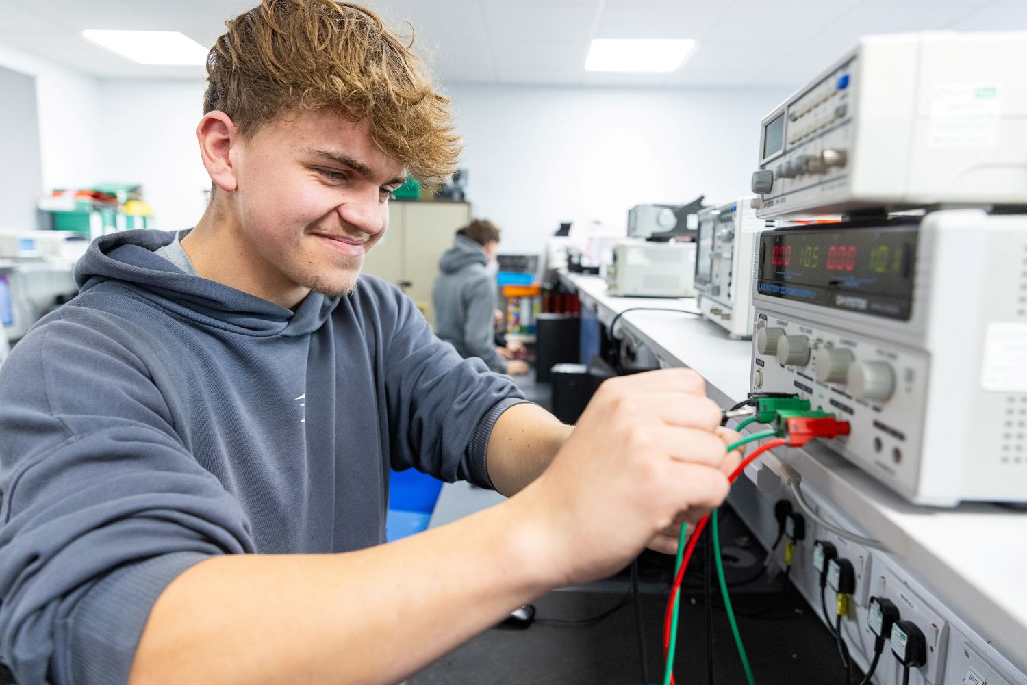 Student doing Electrics 