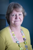 Image of the Chair of the College Corporation, Geraldine Schofield.