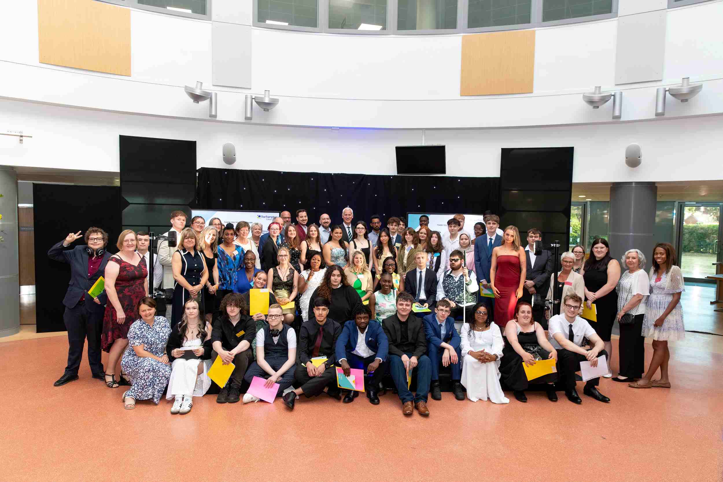 Student winners at Booth Lane Awards ceremony