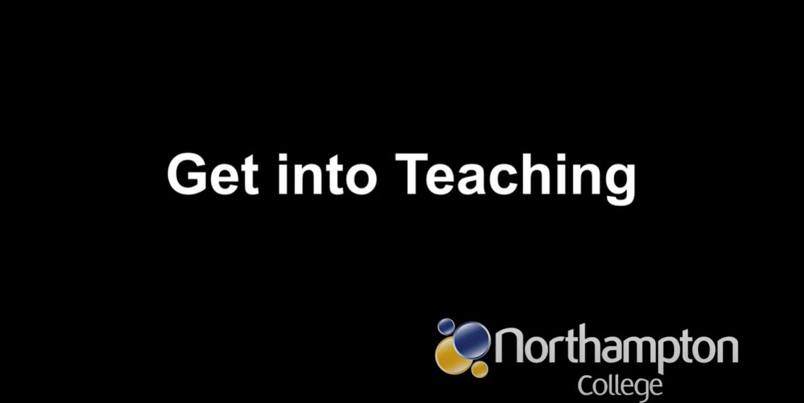 Text reads 'Get Into Teaching'.